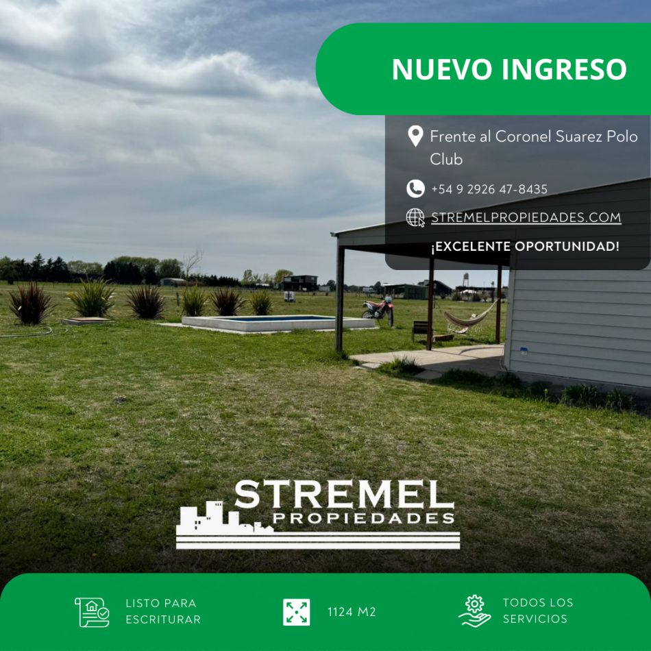 Increible Quinta de 1 Hectarea Frente al Polo Club Coronel Suarez
